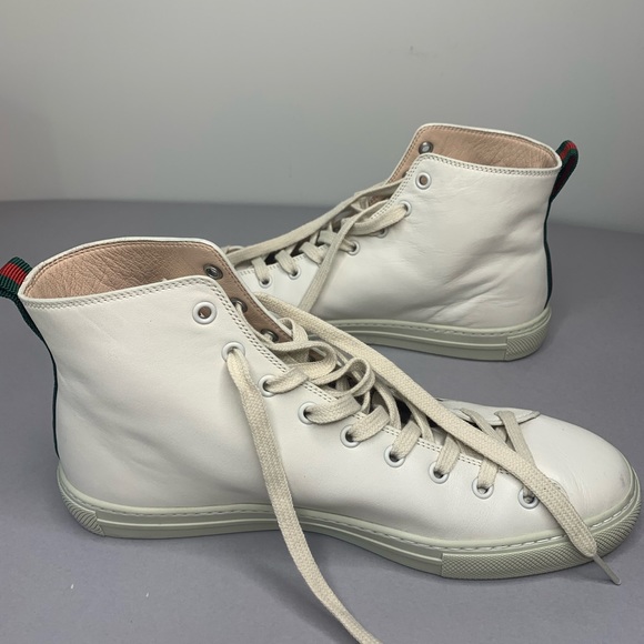 Gucci Off-White Kingsnake High-Top Sneaker - Picture 3 of 8
